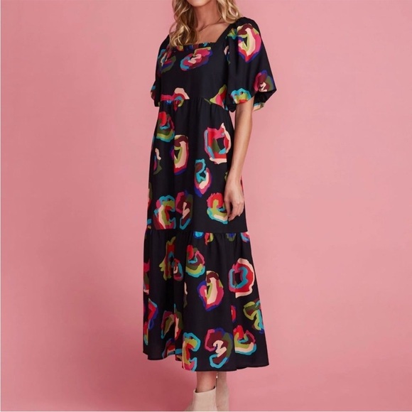 Crosby by Mollie Burch Goldie Dress in Seeing Spots New Size Small - Picture 3 of 13